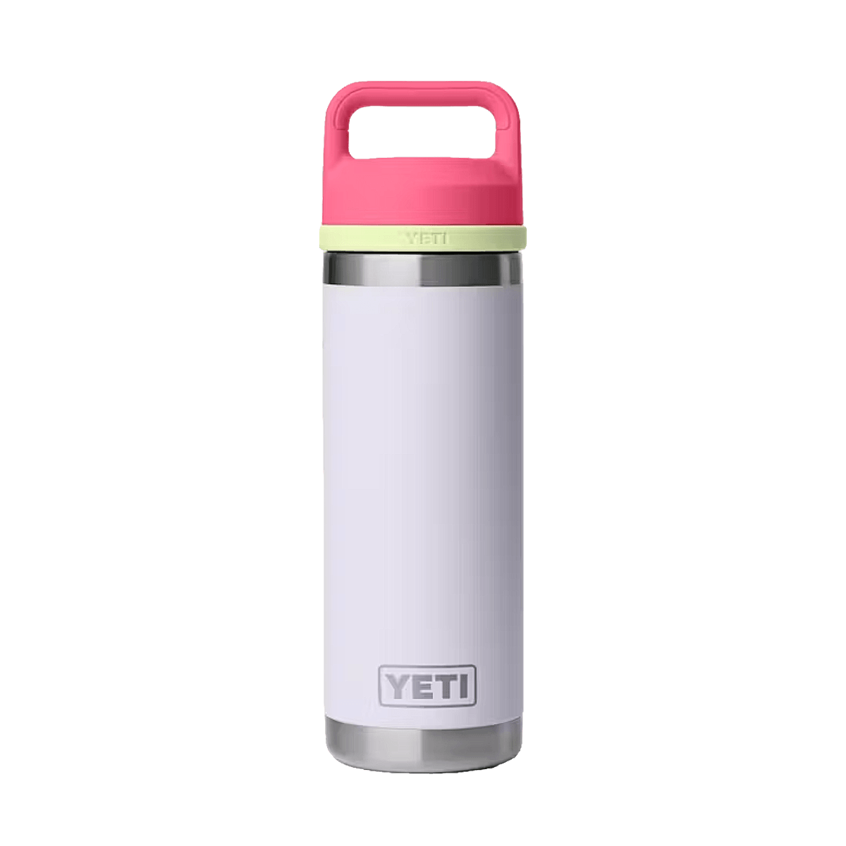 YETI RAMBLER 18 OZ BOTTLE + CHUG CAP - MIST PINK GRASSHOPPER