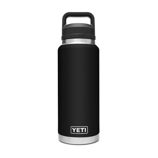 YETI RAMBLER 36 OZ WATER BOTTLE WITH CHUG CAP - BLACK