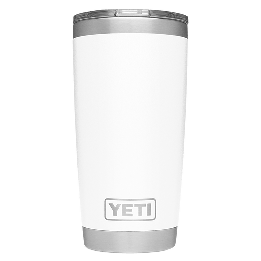 YETI RAMBLER 20 OZ WITH MAGSLIDER LID - WHITE
