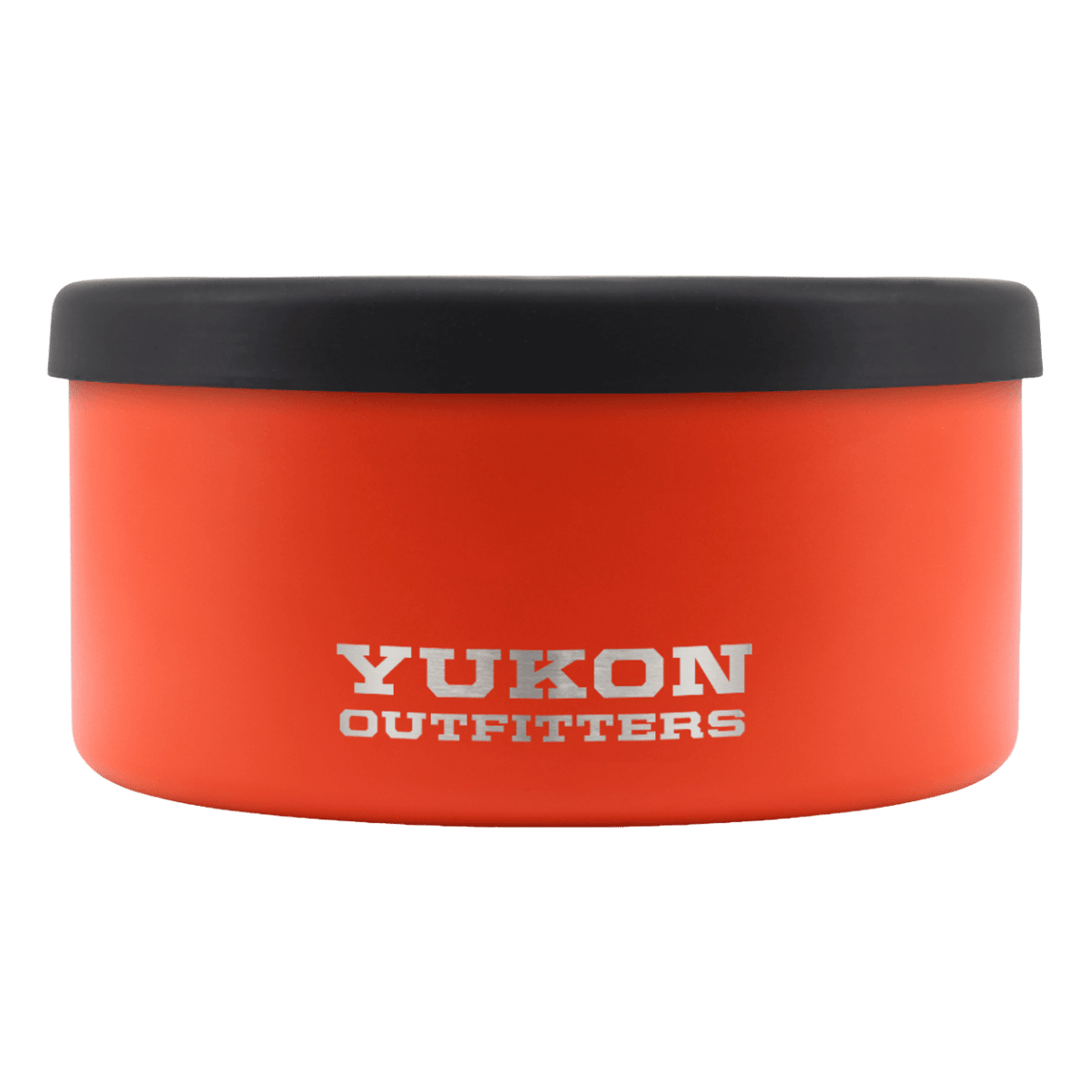 YUKON OUTFITTERS DOG BOWL - 64OZ - TIGER ORANGE_FRONT ANGLE