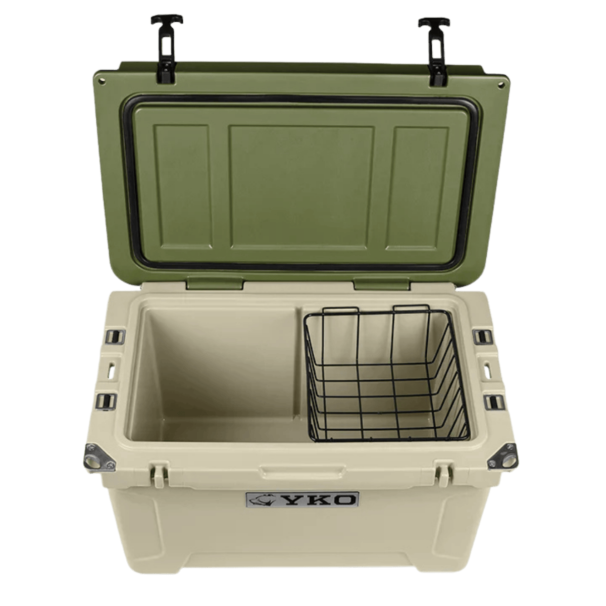 YUKON OUTFITTERS HARD COOLER_OLIVE_OPENBOX