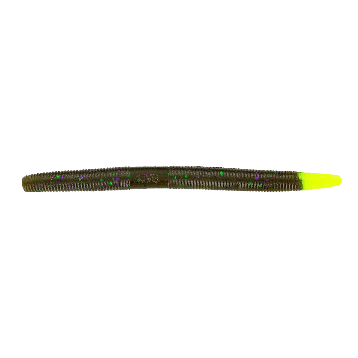 Individual Yamamoto Senko worm Green Pumpkin/Chart Tail 5"