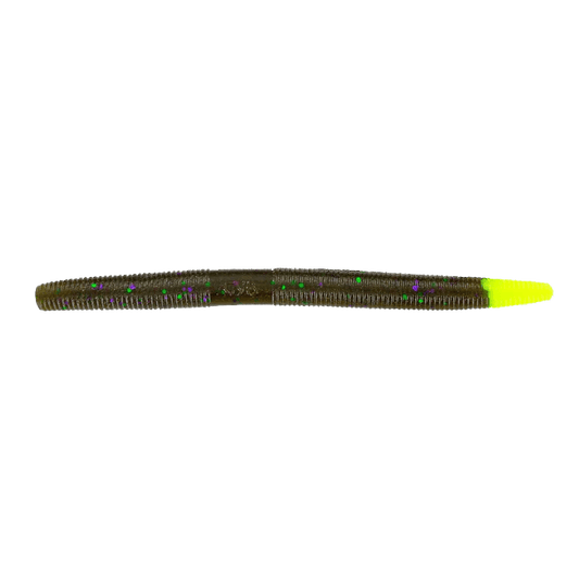 Individual Yamamoto Senko worm Green Pumpkin/Chart Tail 5"
