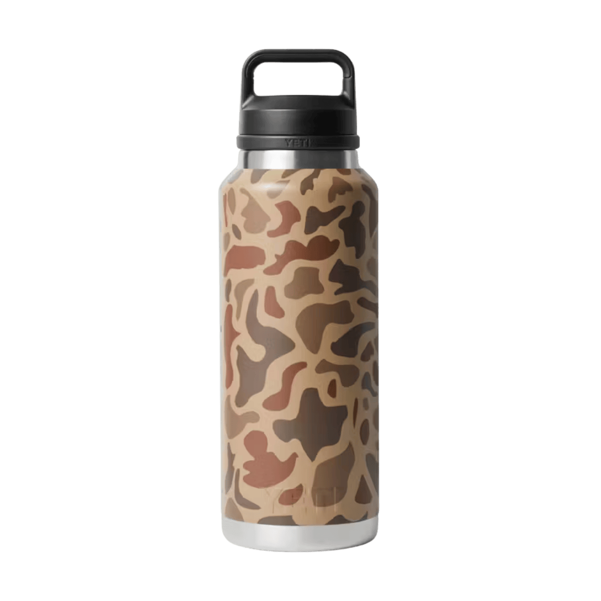 YETI 46 OZ PREMIUM RAMBLER BOTTLE CHUG - WETLANDS CAMO - BACK VIEW