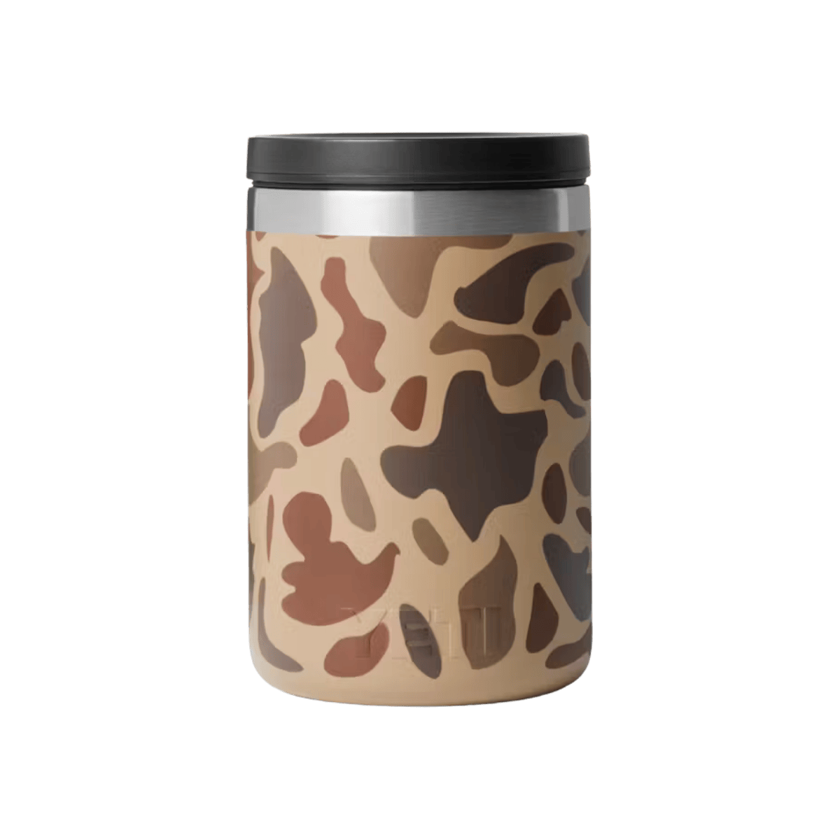 YETI PREMIUM 16 OZ RAMBLER FOOD JAR - WETLANDS CAMO - BACK VIEW