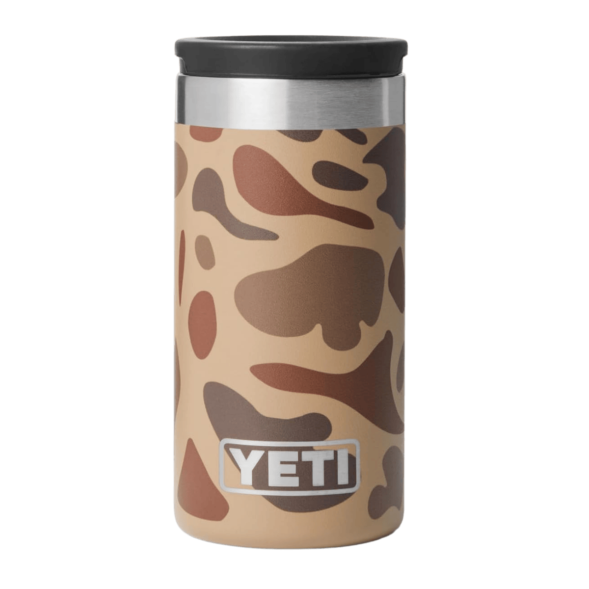 YETI PREMIUM SHOT GLASSES & CASE - WETLANDS CAMO - CASE/FRONT VIEW