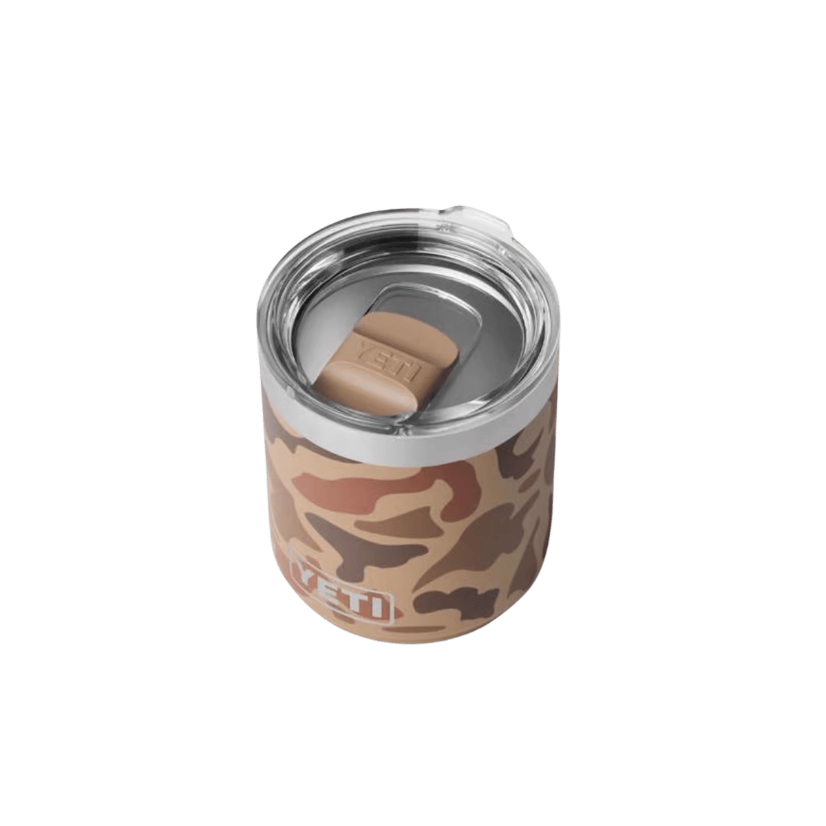 YETI RAMBLER LOWBALL 2.0 MS CAMO - WETLANDS CAMO - TOP FRONT VIEW