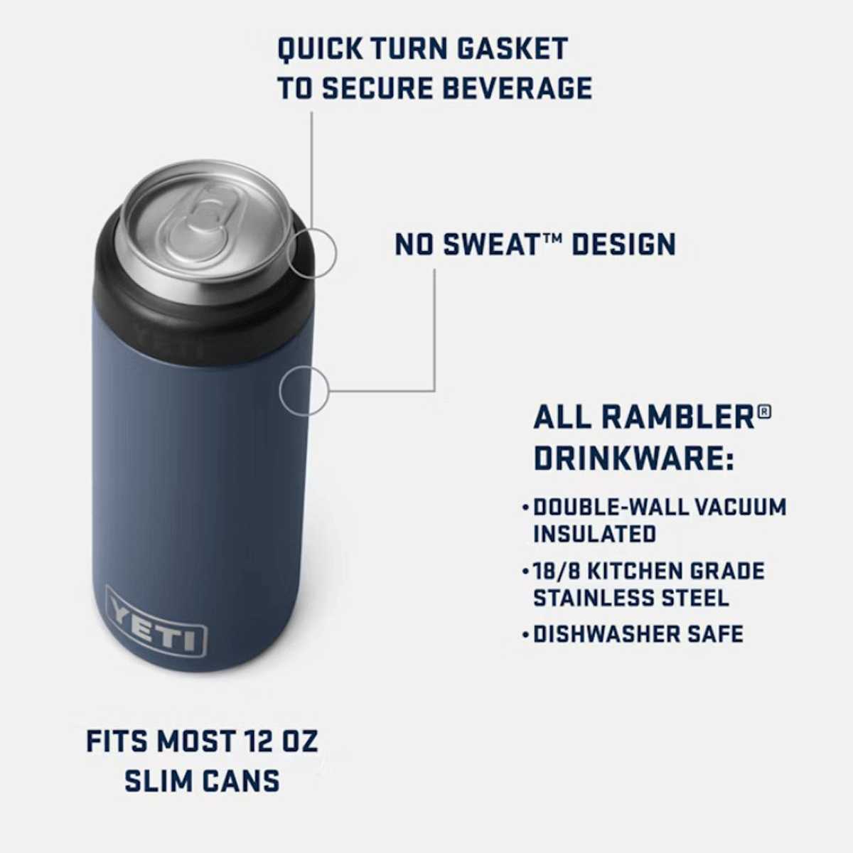 Yeti 12oz Colster description