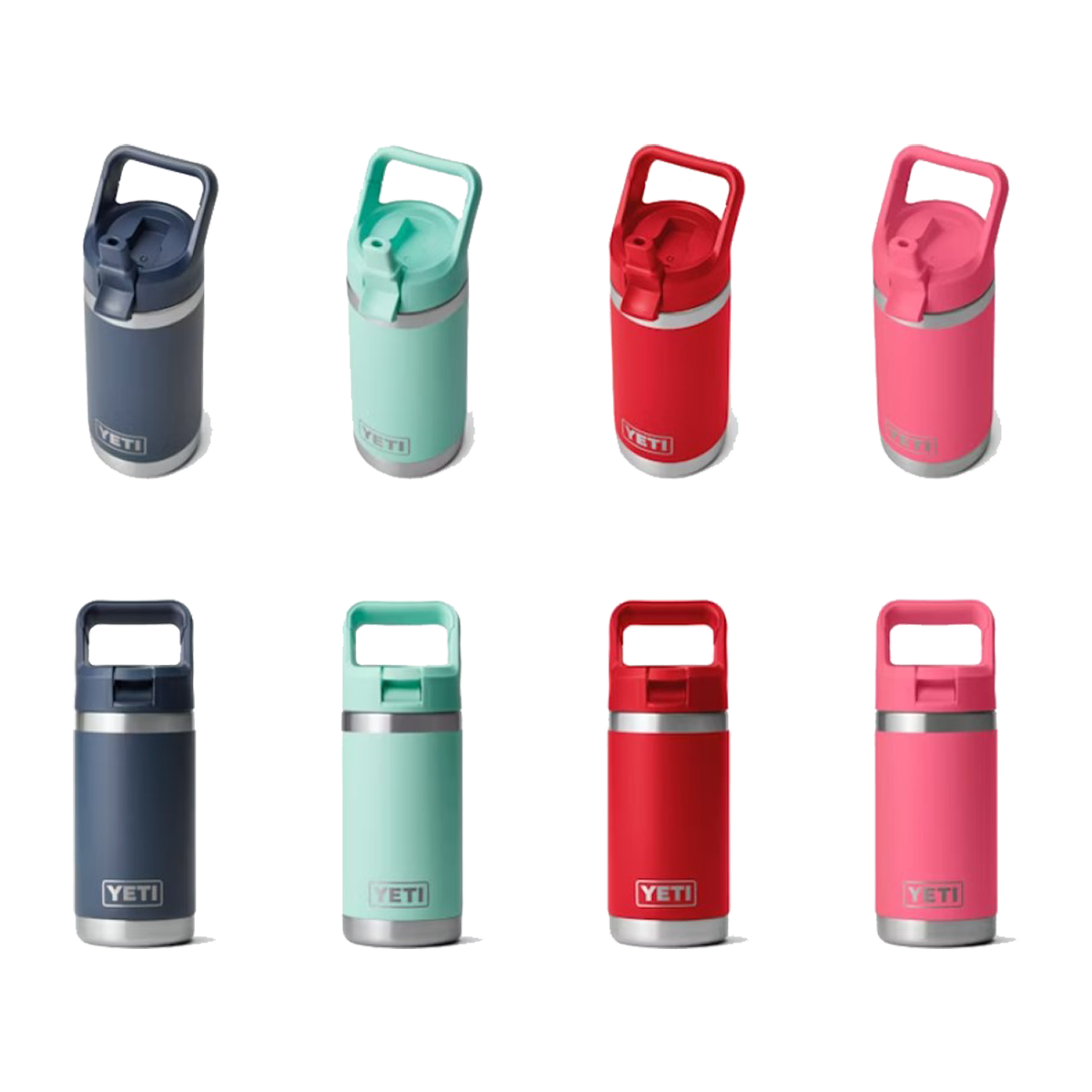 YETI 12OZ RAMBLER JR WATER BOTTLE WITH STRAW CAP - Variety color and size