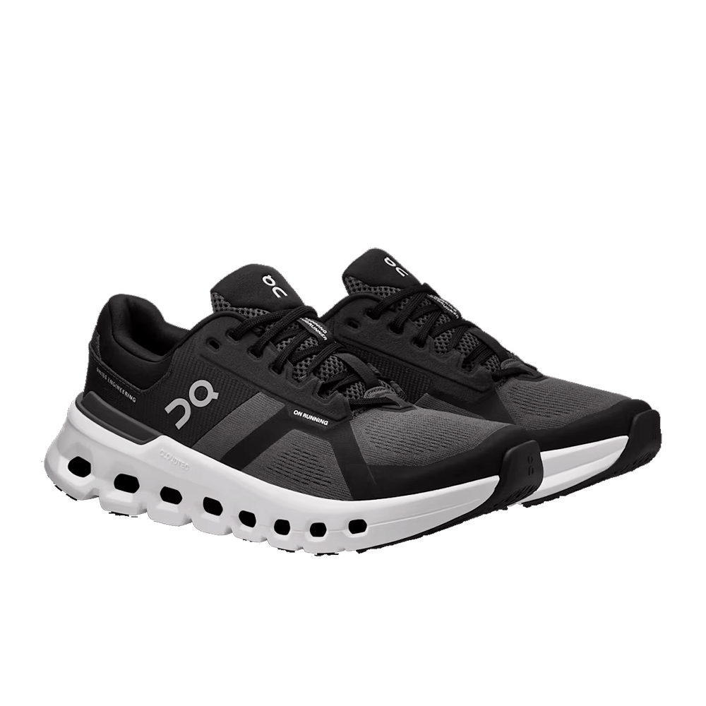 ON WOMEN'S CLOUDRUNNER 2 - BLACK/ECLIPSE PAIR