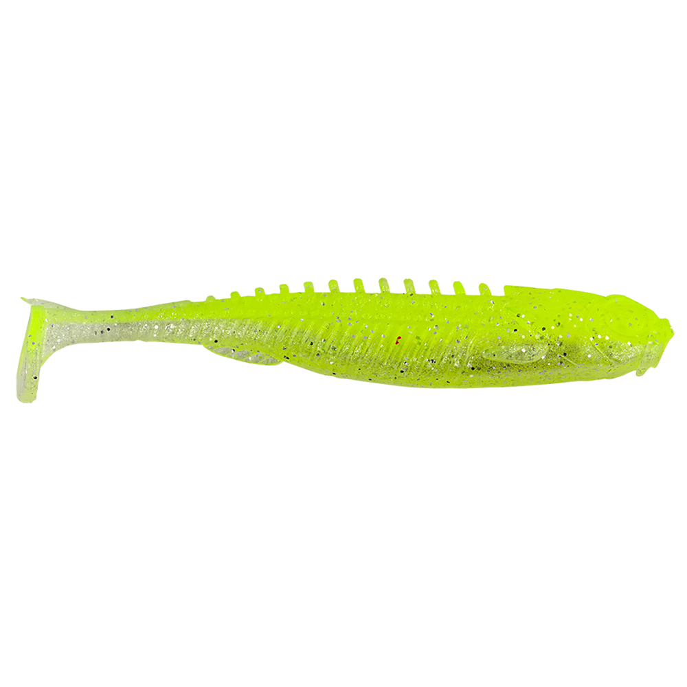 EYE-CANDY PADDLE SHAD 5PK - Chartreuse Shad