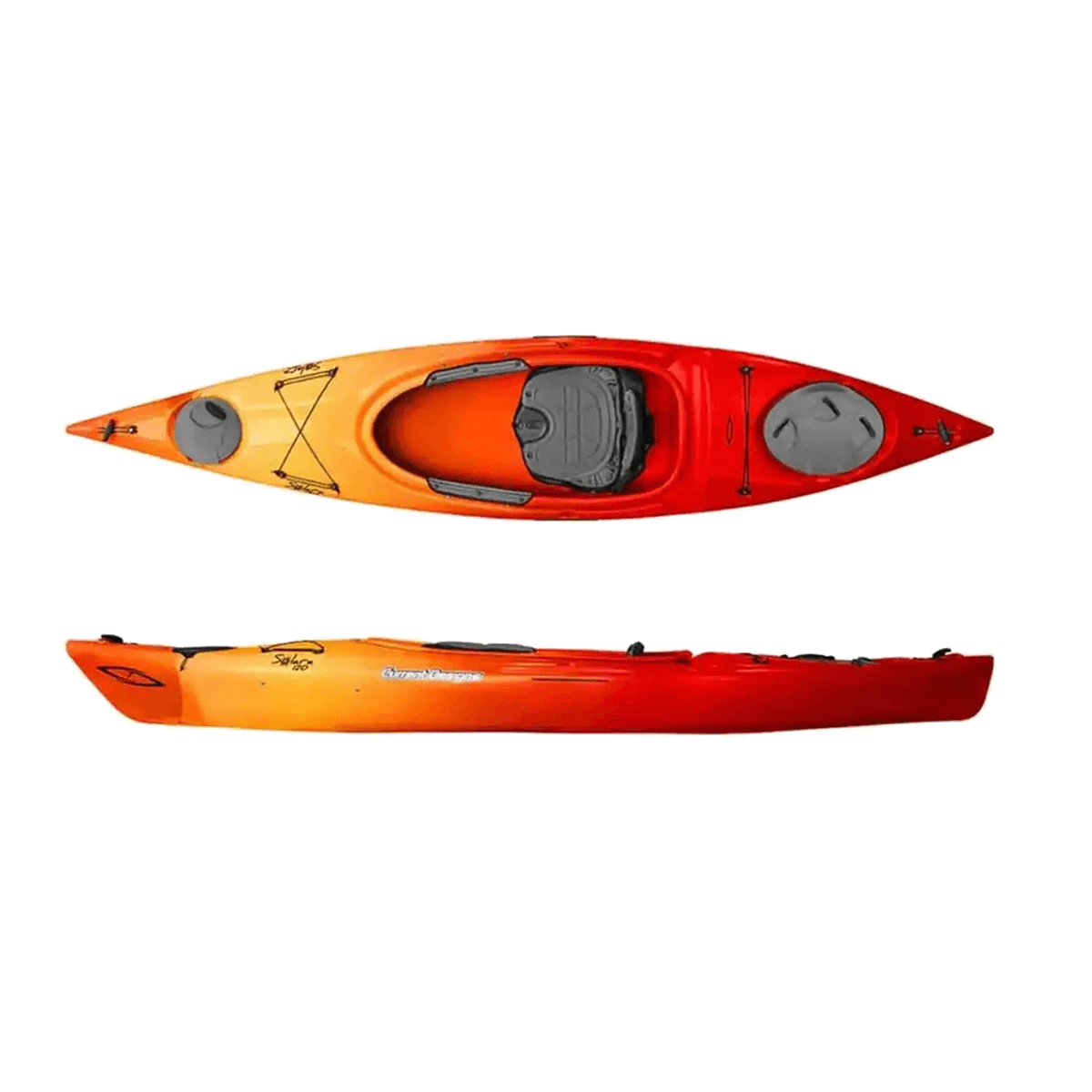 Solara 120 kayak in Sunrise color