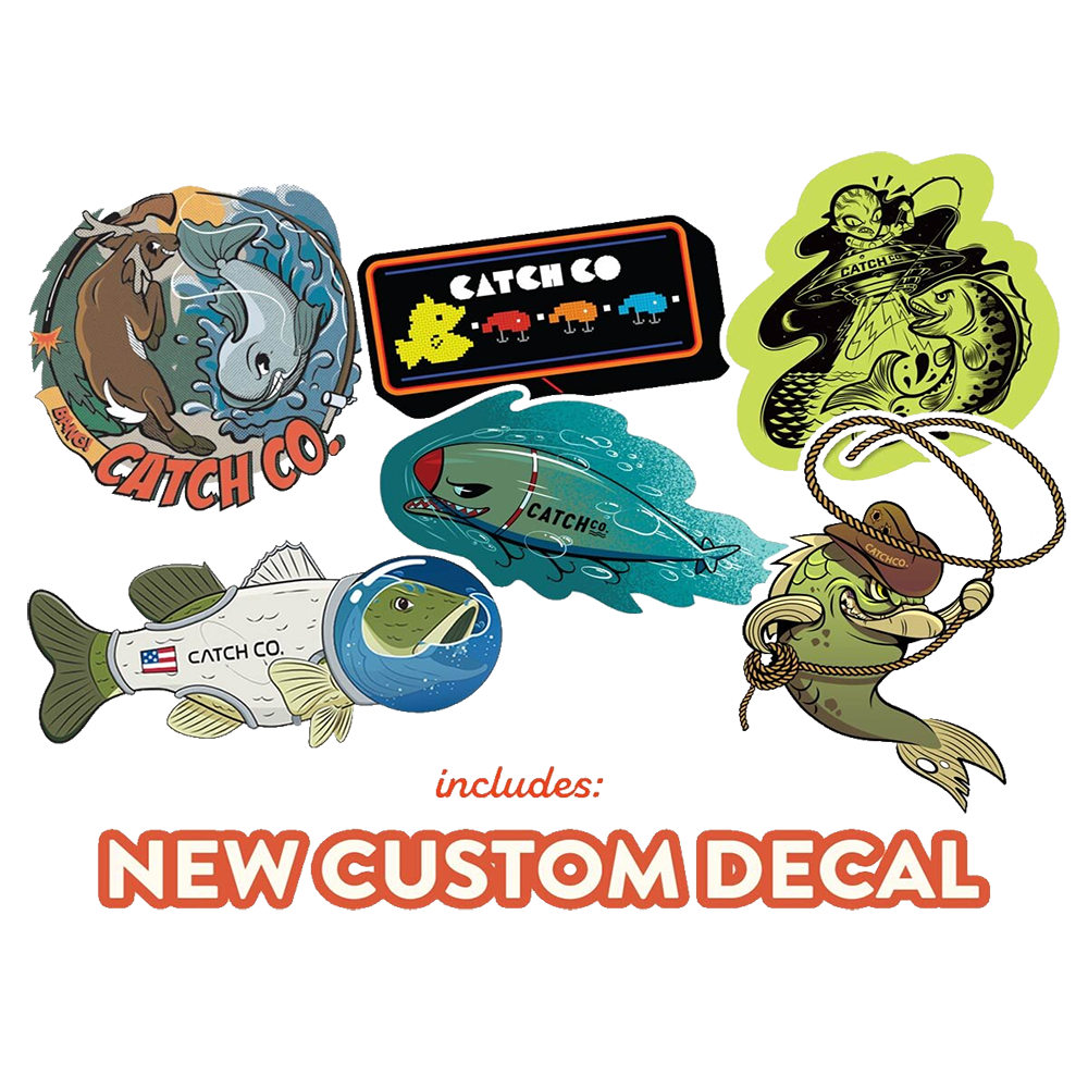 Mystery Tackle Box Sample New Custom Decals