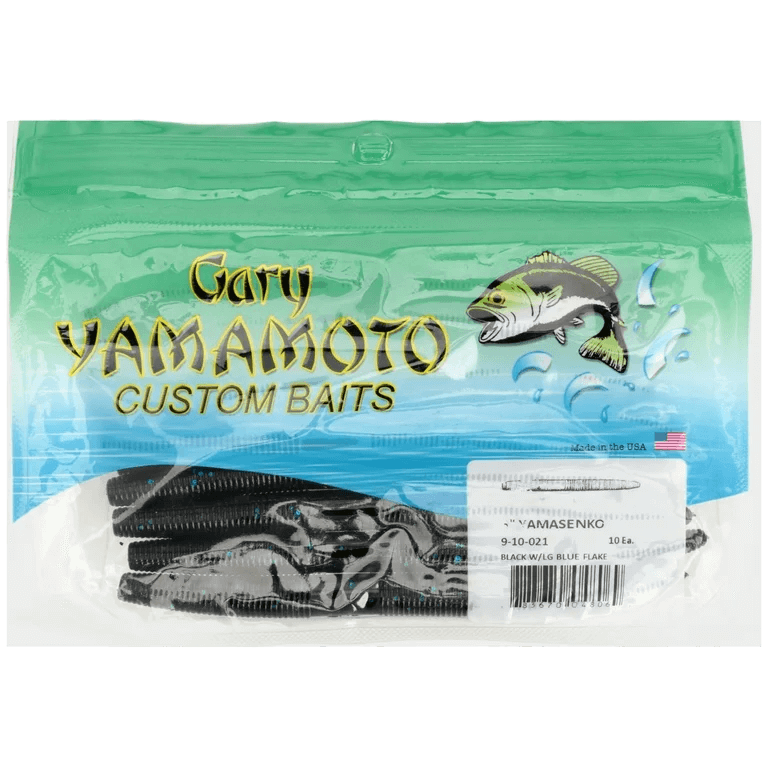 Yamamoto Senko worm 10 Pk Black Blue 5 In