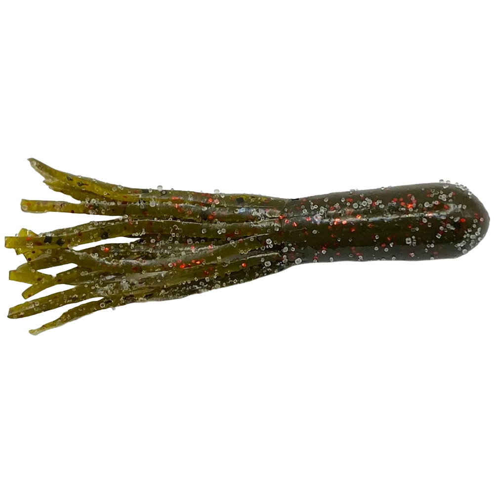 2.25" FINESSE Salty Tube - Green Pumpkin Red