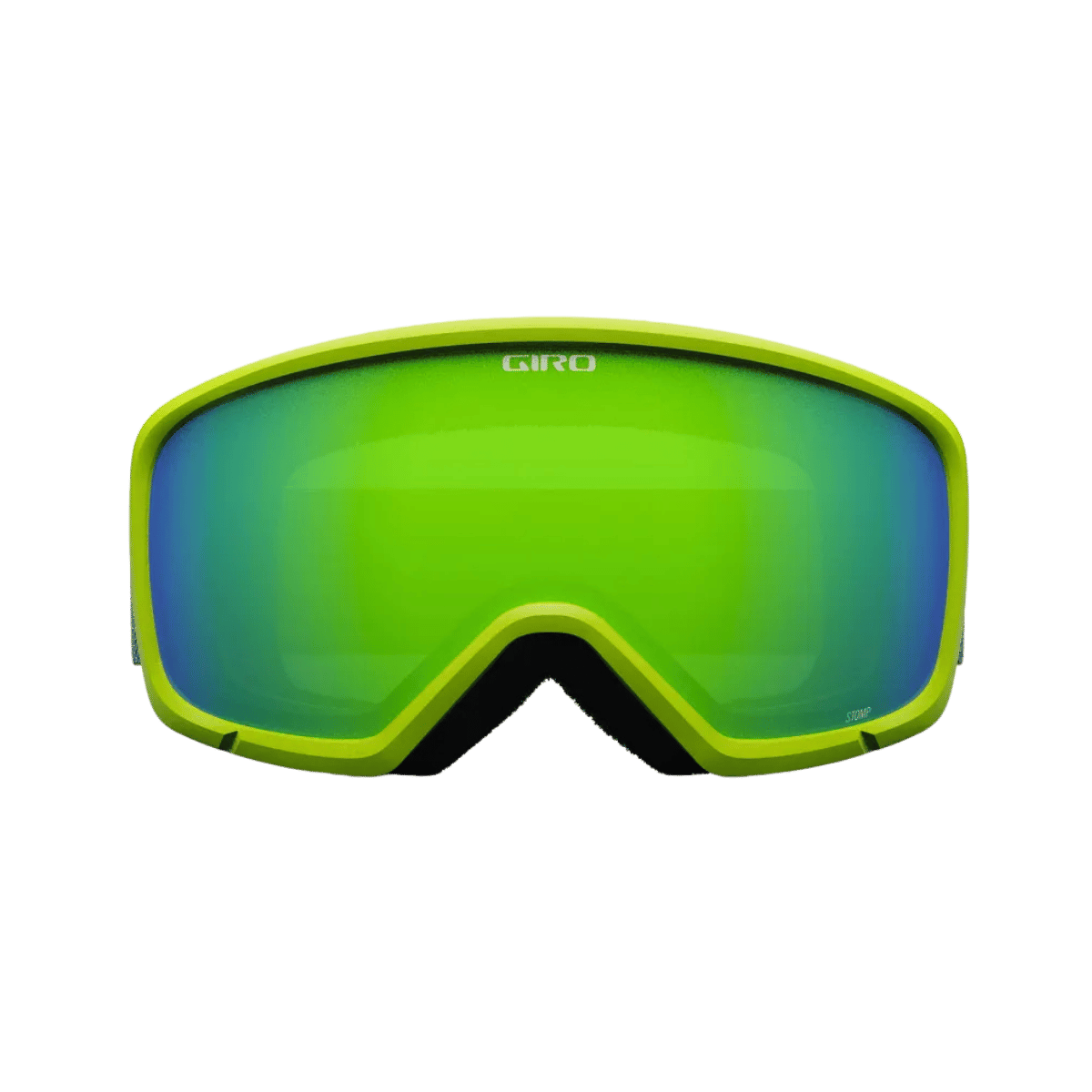 GIRO YOUTH STOMP GOGGLE -Ano Lime Linticular Loden Green - front