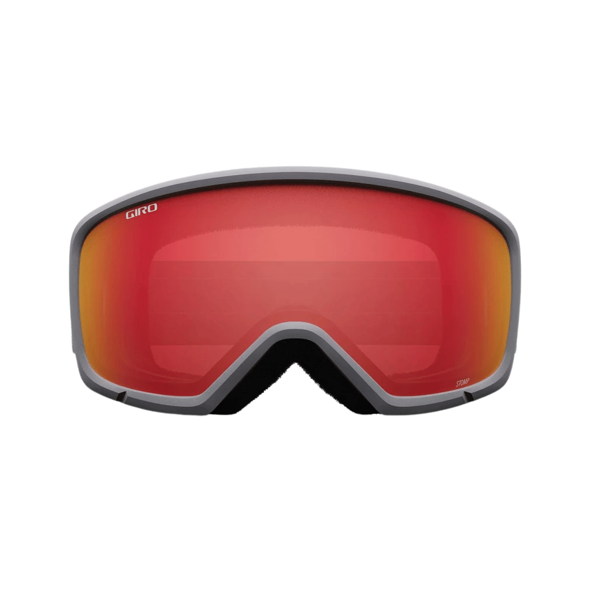 GIRO YOUTH STOMP GOGGLE -Grey Wordmark Amber Scarlet - front