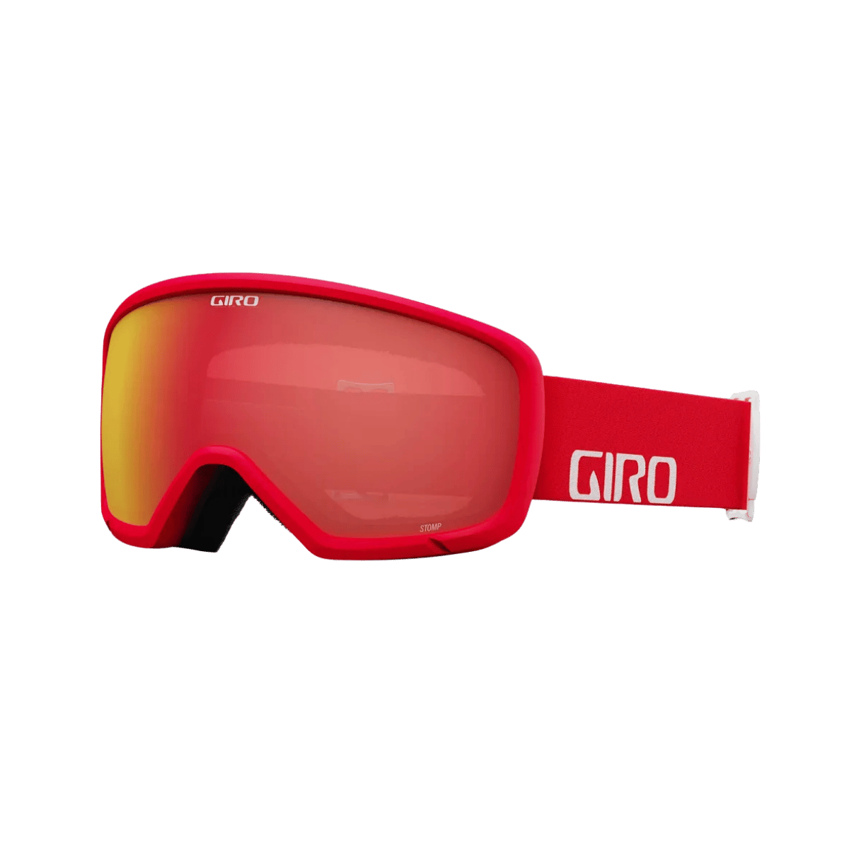 GIRO YOUTH STOMP GOGGLE - Red White Wordmark Amber_Scarlet