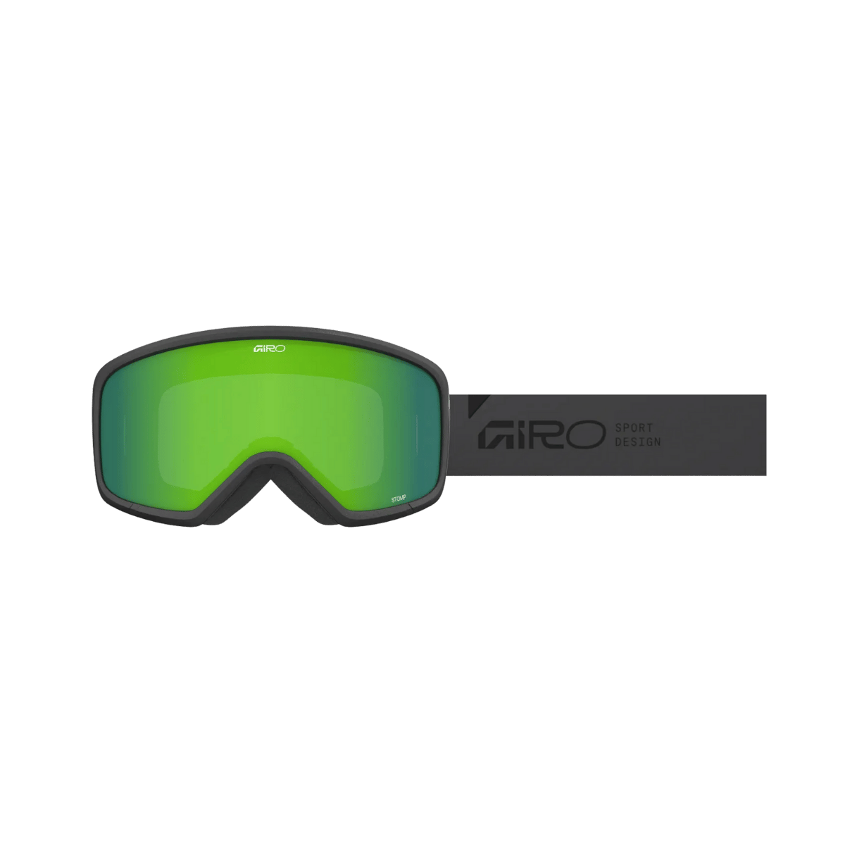 GIRO YOUTH STOMP GOGGLE - Grey Wordmark - london green - FRONT