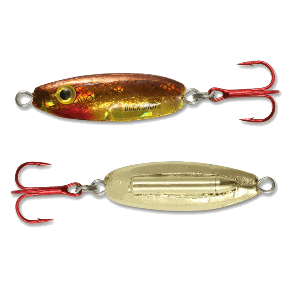 NORTHLAND BUCK-SHOT RATTLE SPOON GOLD SHINER 1/4OZ