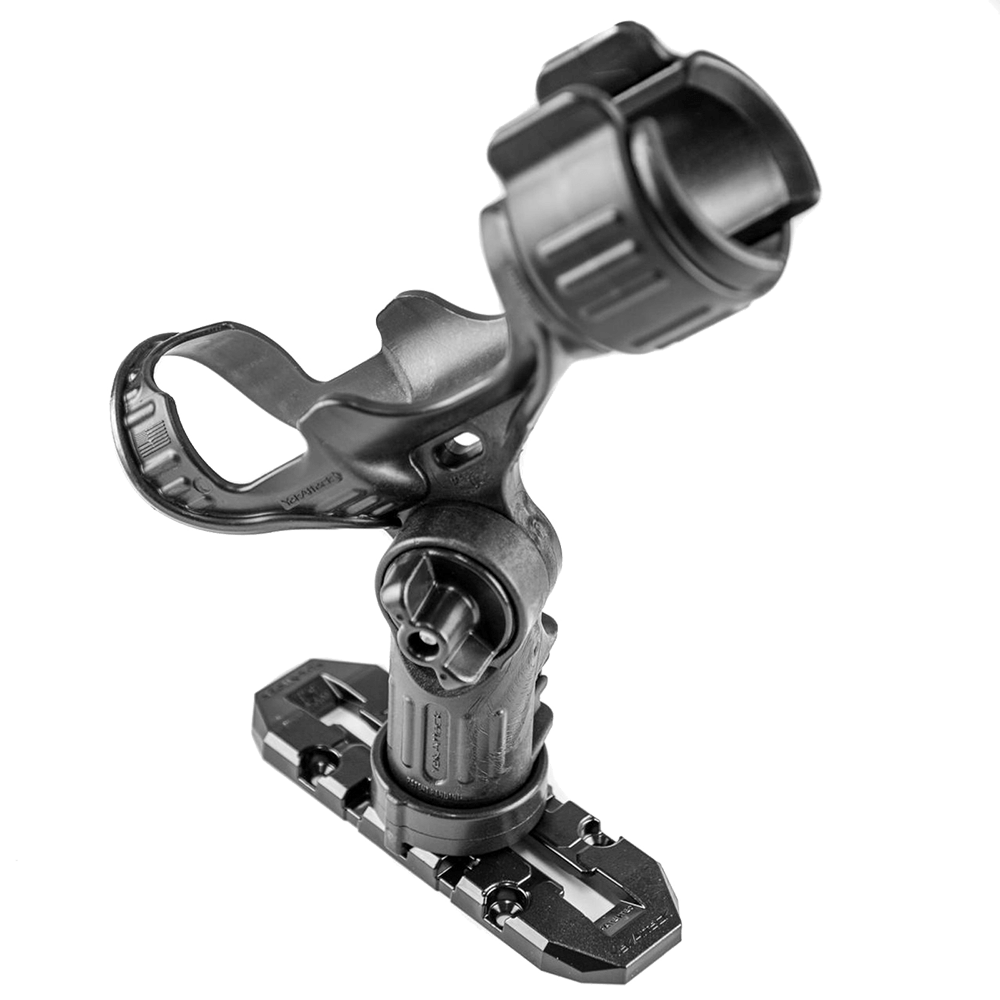 GRIDLOC MIGHTYMOUNT XL 6" with a rod holder attached