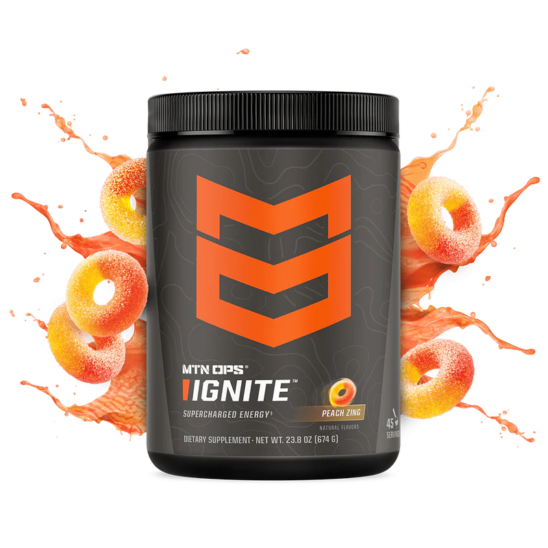 Mtn Ops Ignite Energy Supplement - Peach Zing