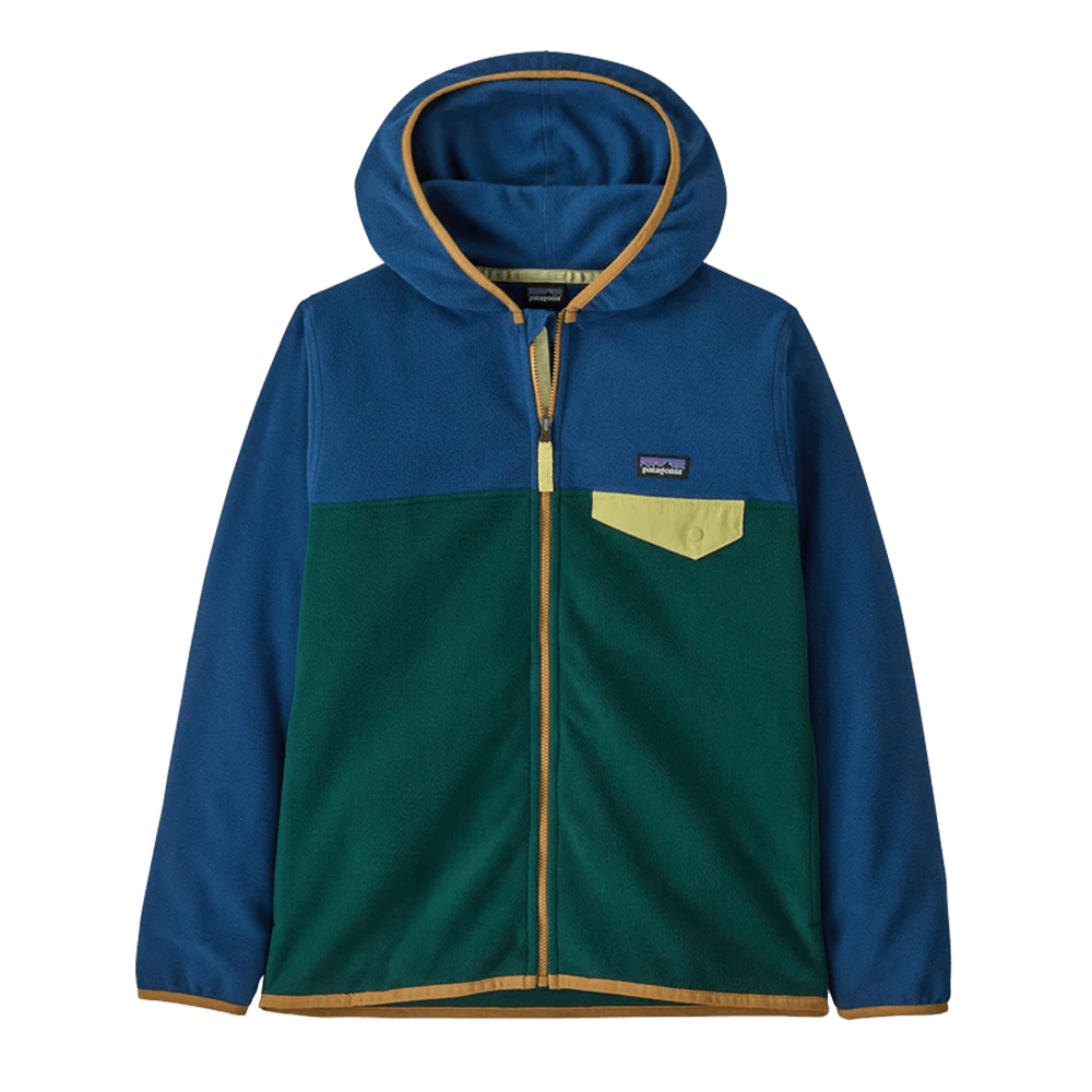 PATAGONIA 7990 KIDS MICRO D SNAP-T JACKET - CASCADE GRN
Front View