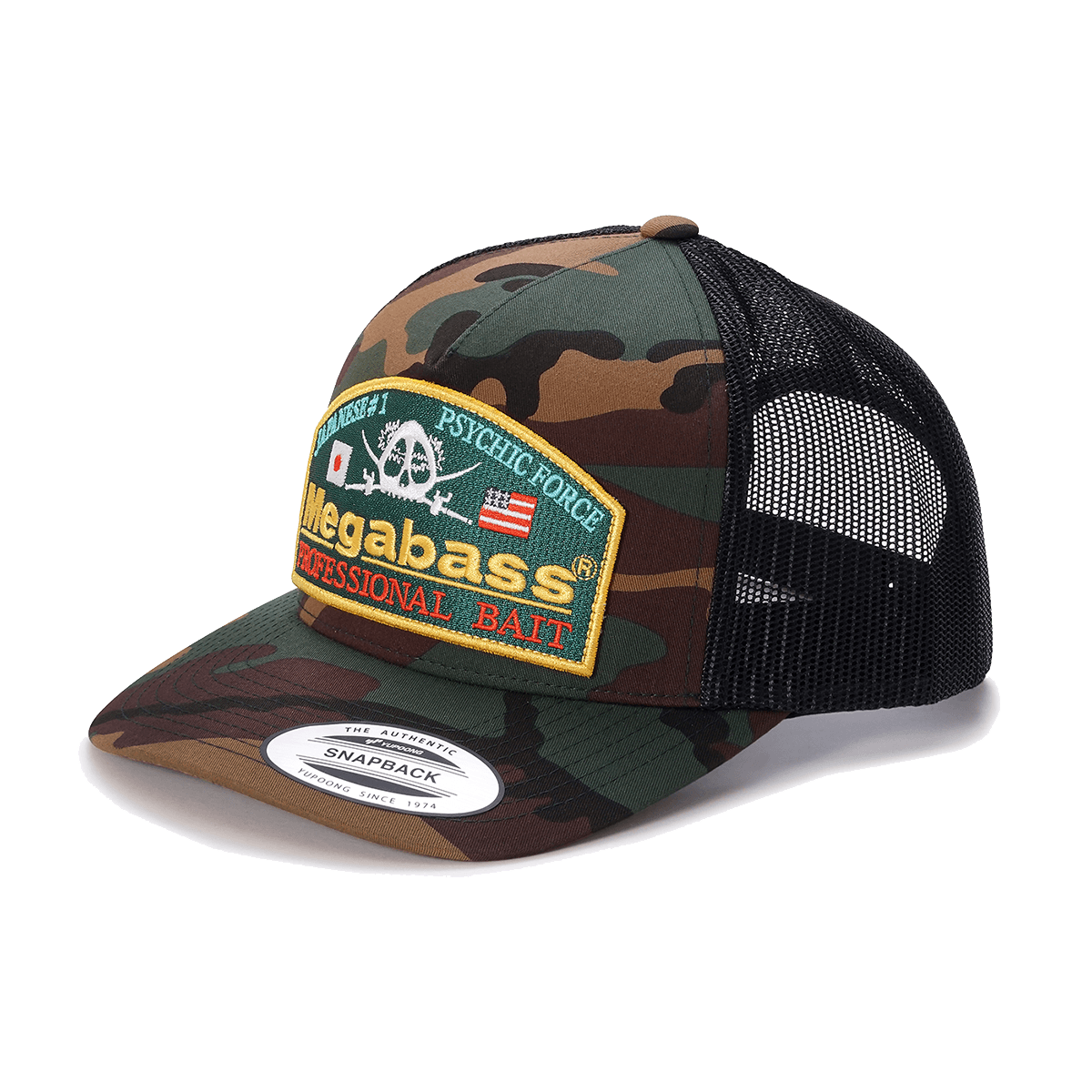 MEGABASS PSYCHIC CAMO - WOODLAND CLASSIC CAP - SIDE