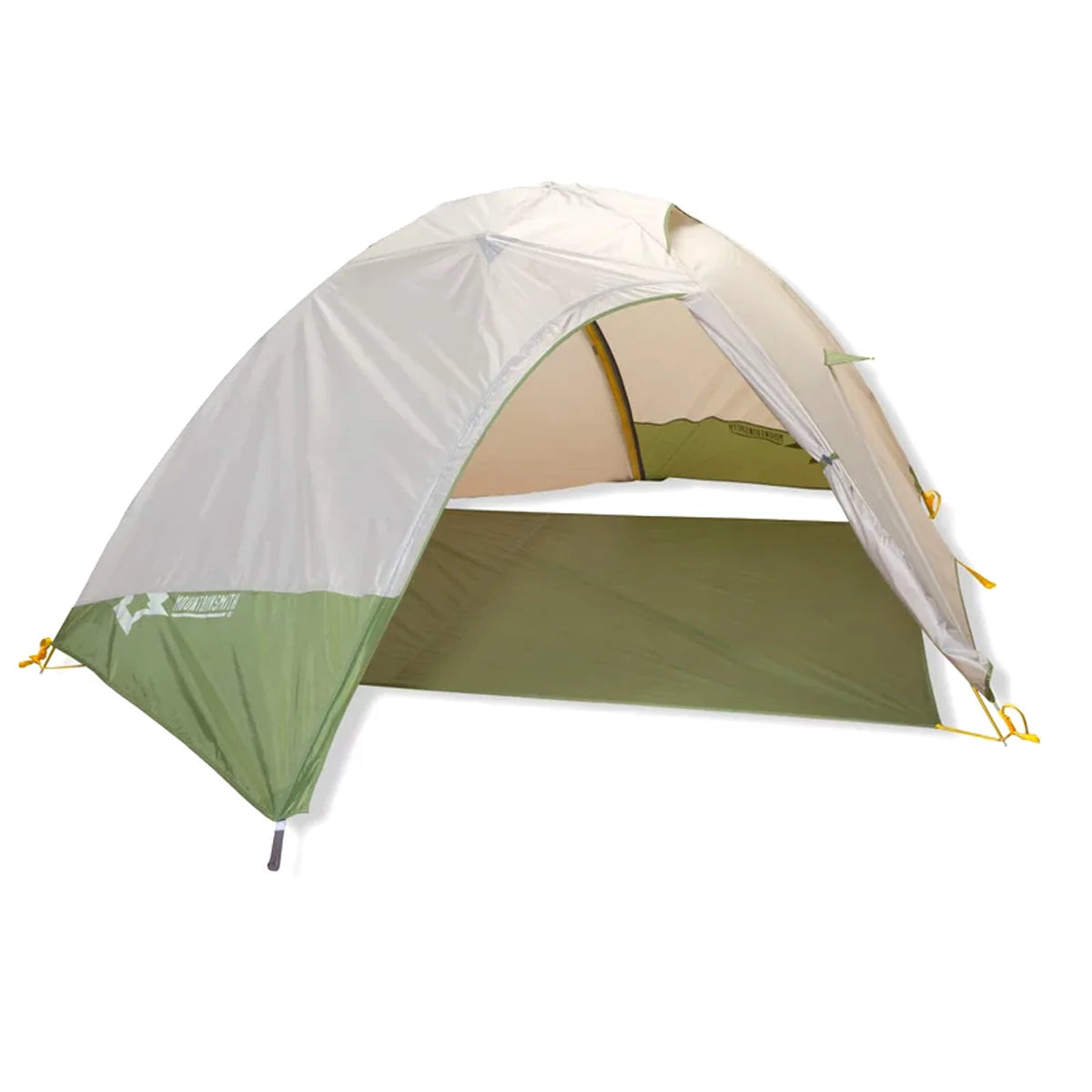 Morrison EVO 4 tent with the rain fly set up over the bottom tarp.