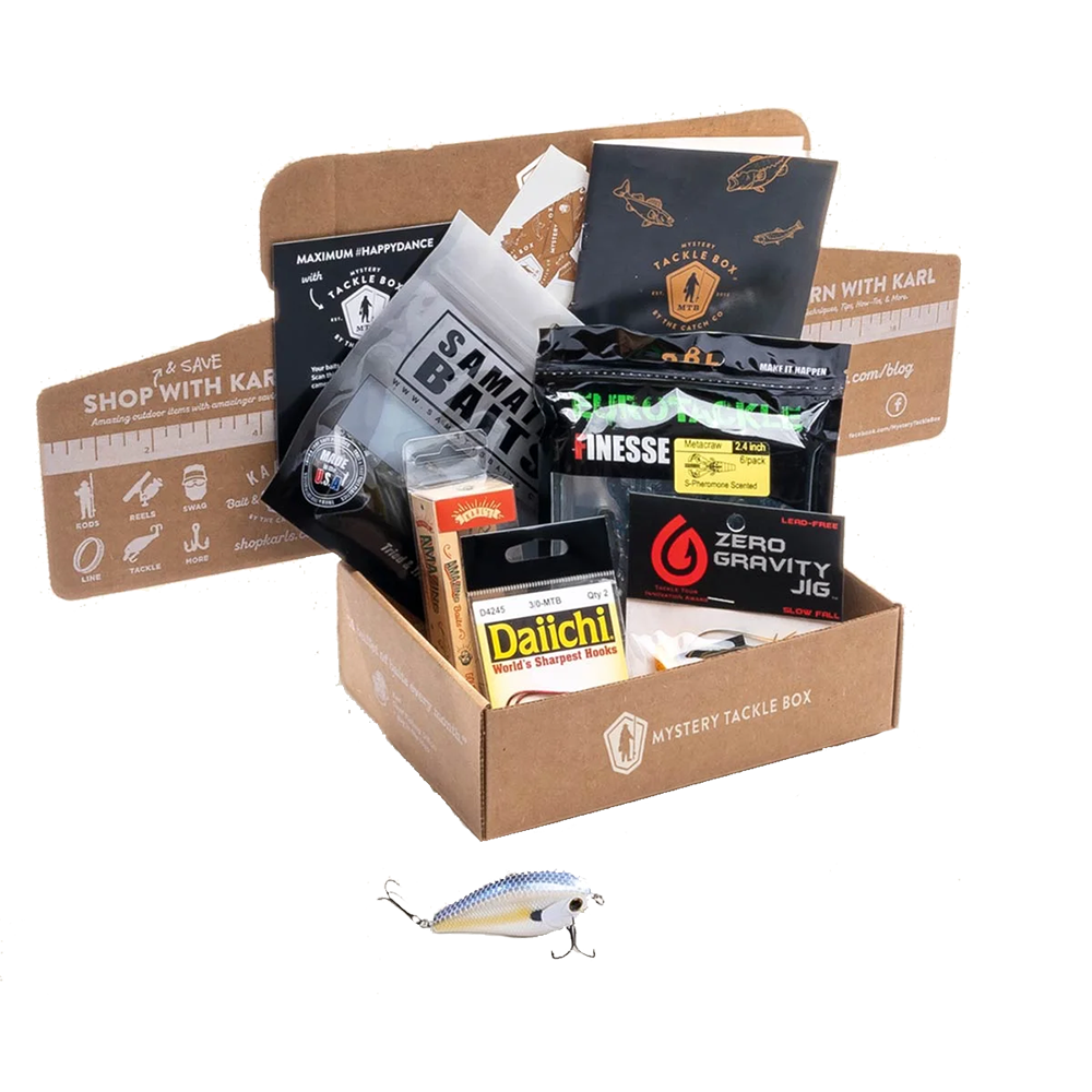 Mystery Tackle Box Sample with contents visible