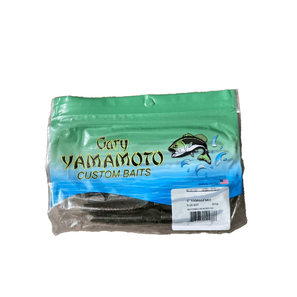 Yamamoto Senko worm 10 Pk Watermelon/Red Flake 5"