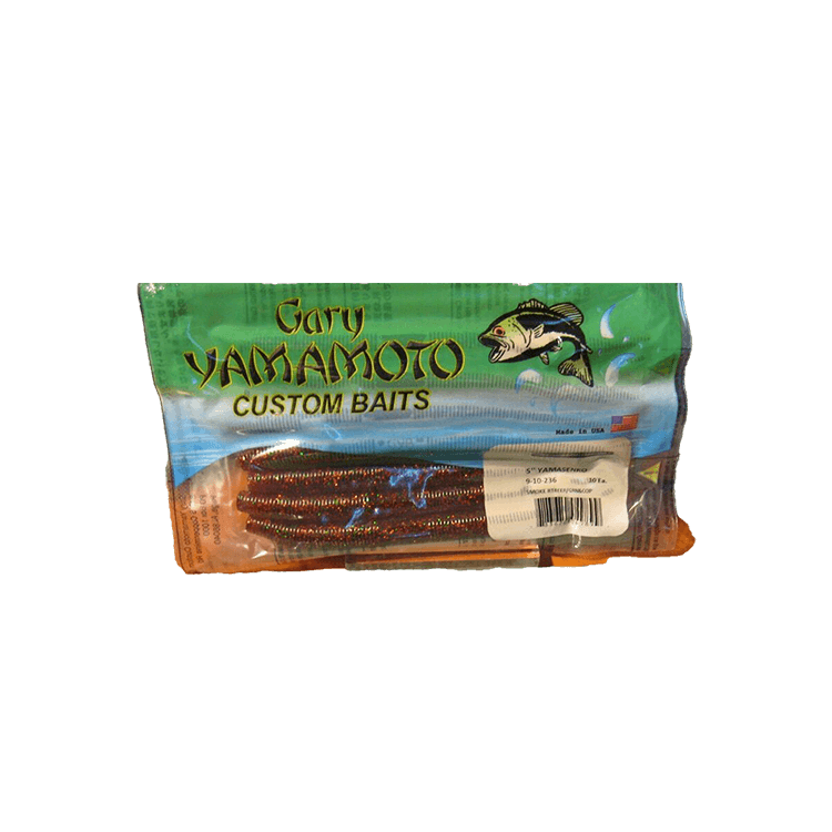 Yamamoto Senko worm 10 Pk Smoke/Green/Copper 5"