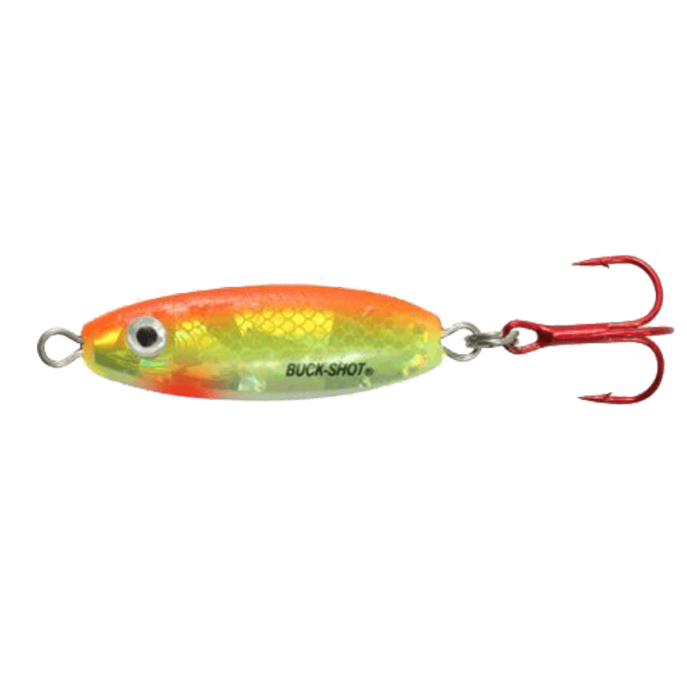 NORTHLAND BUCK-SHOT RATTLE SPOON S-GLO CHUB 1/8OZ