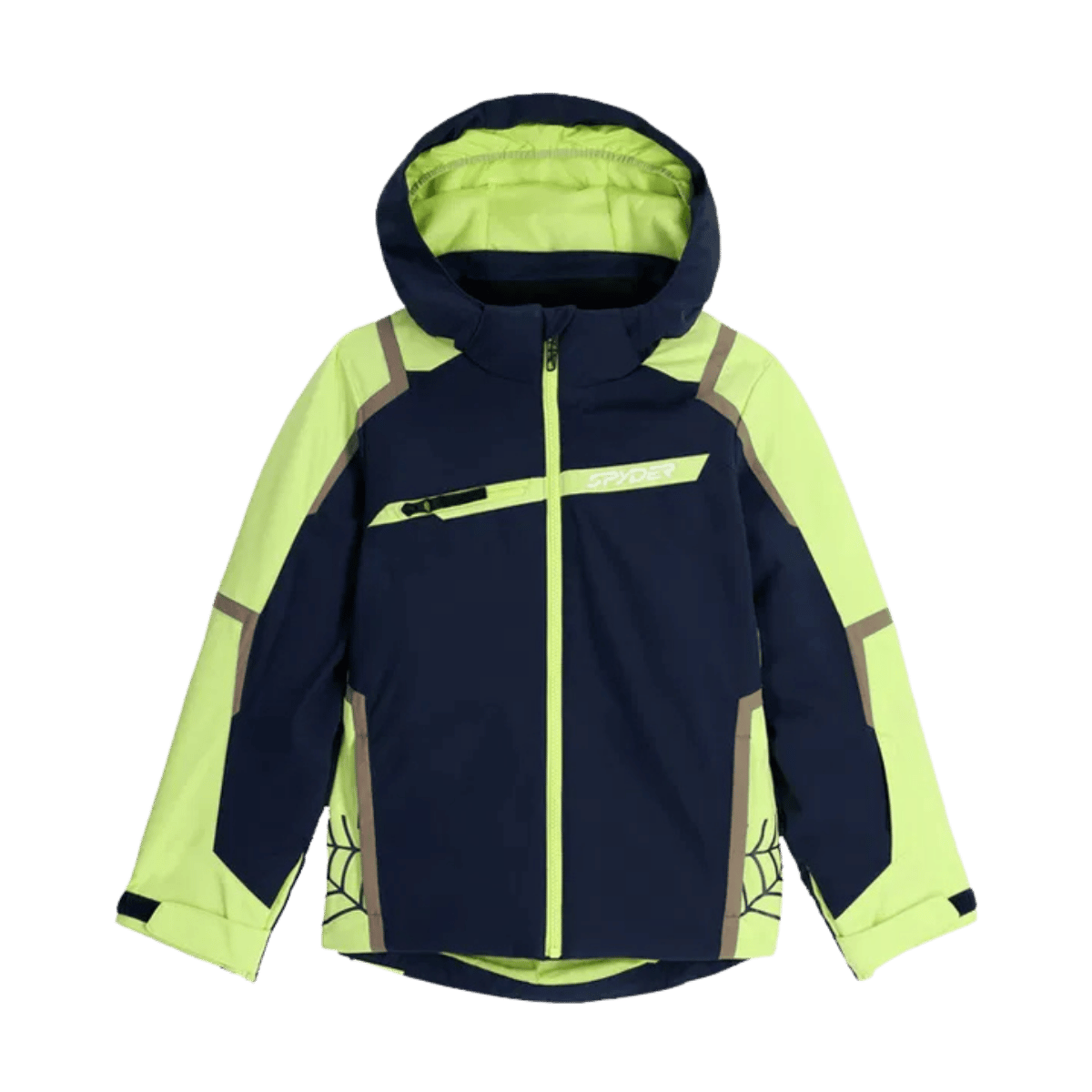 SPYDER CHALLENGER SKI TRUE NAVY JACKET - FRONT VIEW