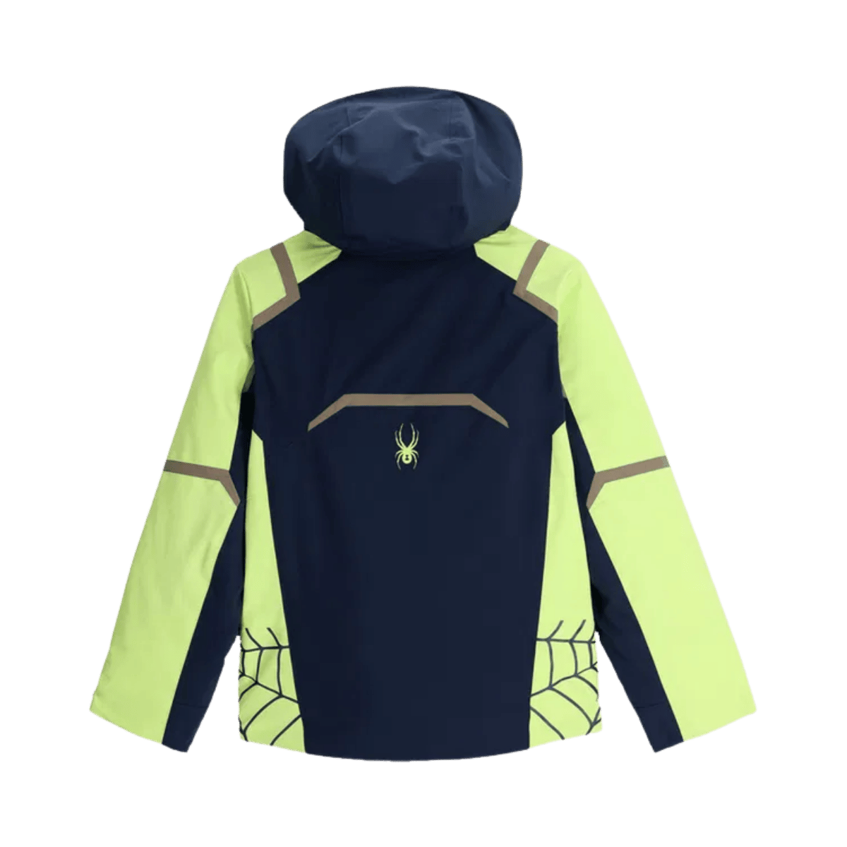 SPYDER CHALLENGER SKI TRUE NAVY JACKET - BACK VIEW