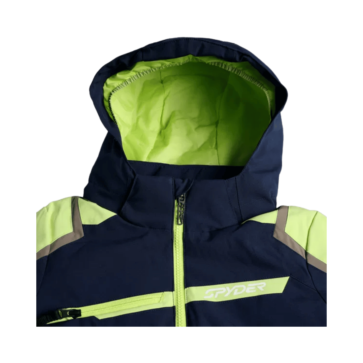 SPYDER CHALLENGER SKI TRUE NAVY JACKET - HOOD