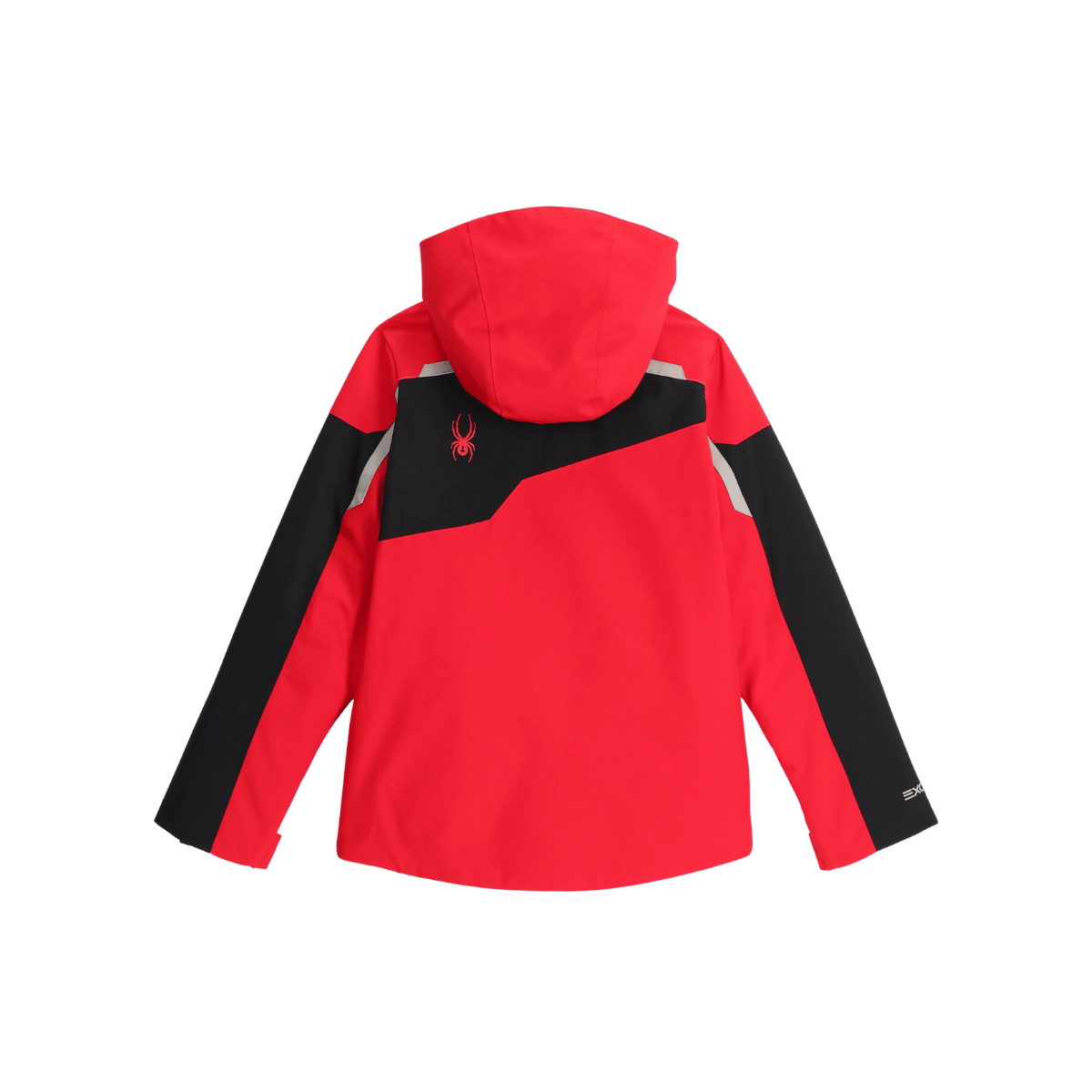 SPYDER BOYS LEADER SKI JACKET - SPYDER RED - BACK VIEW