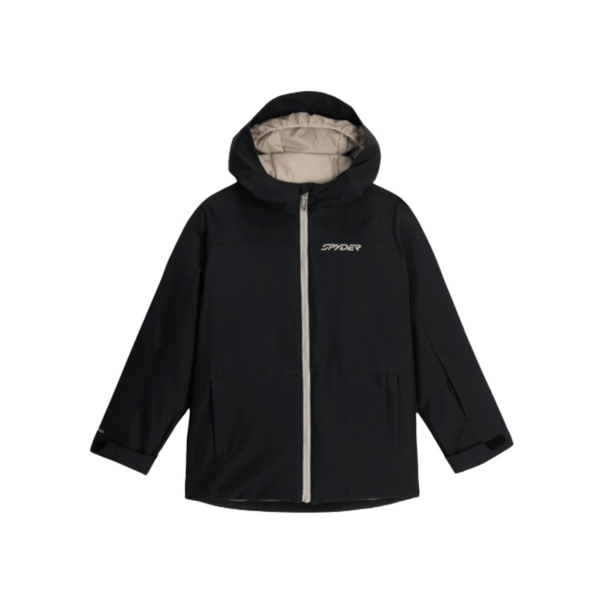 SPYDER KIDS SLASH BLACK JACKET - front
