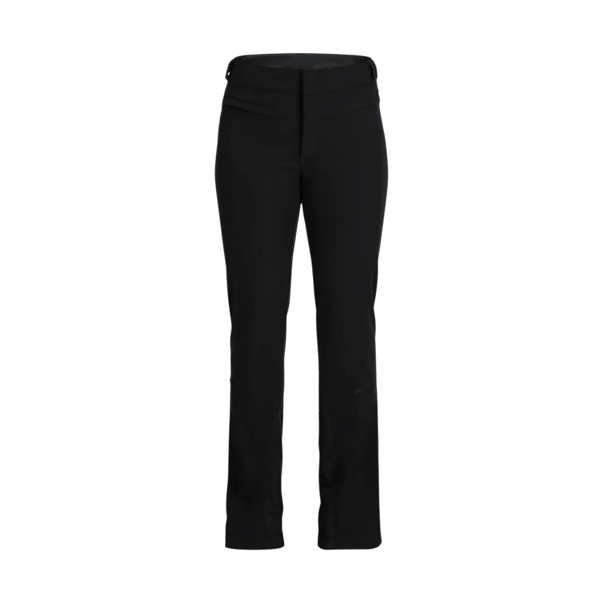 SPYDER WOMEN ORB SOFTSHELL SNOW BLACK PANTS  - front