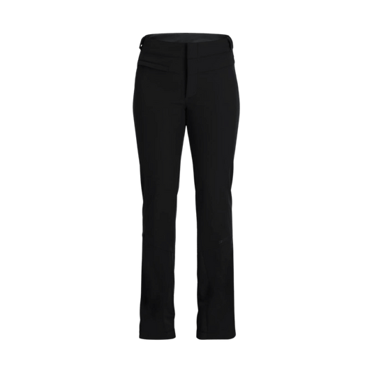 SPYDER WOMEN ORB SOFTSHELL SNOW BLACK PANTS  - front