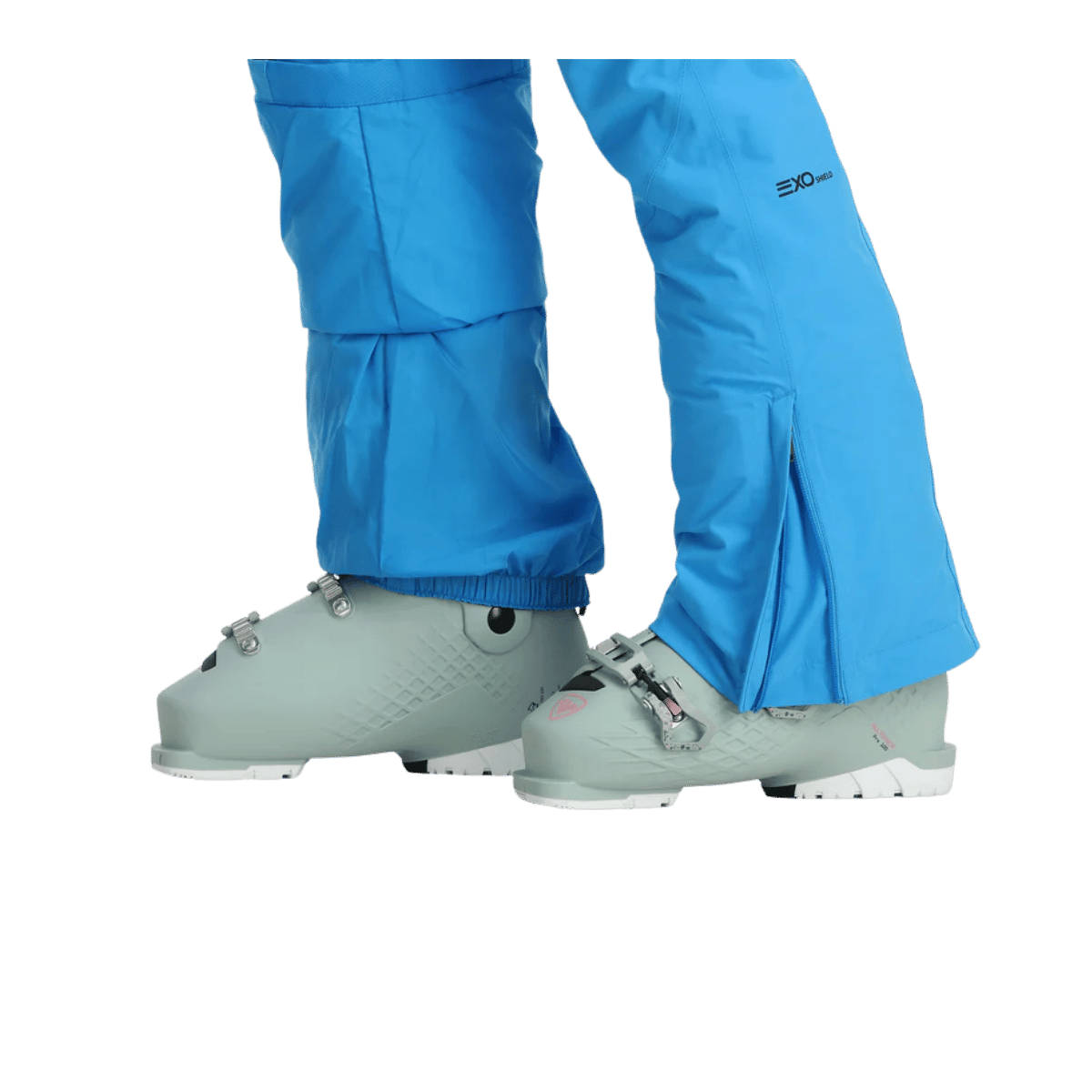 SPYDER WOMENS WINNER AETHER BLUE PANTS - cuff view