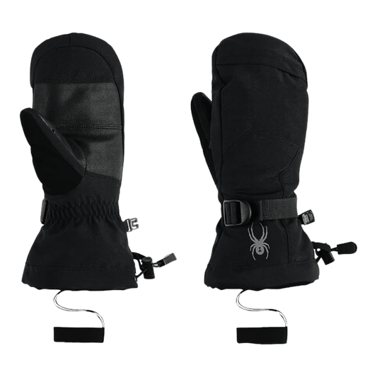 SPYDER FINN SKI MITTENS BLACK GLOVES