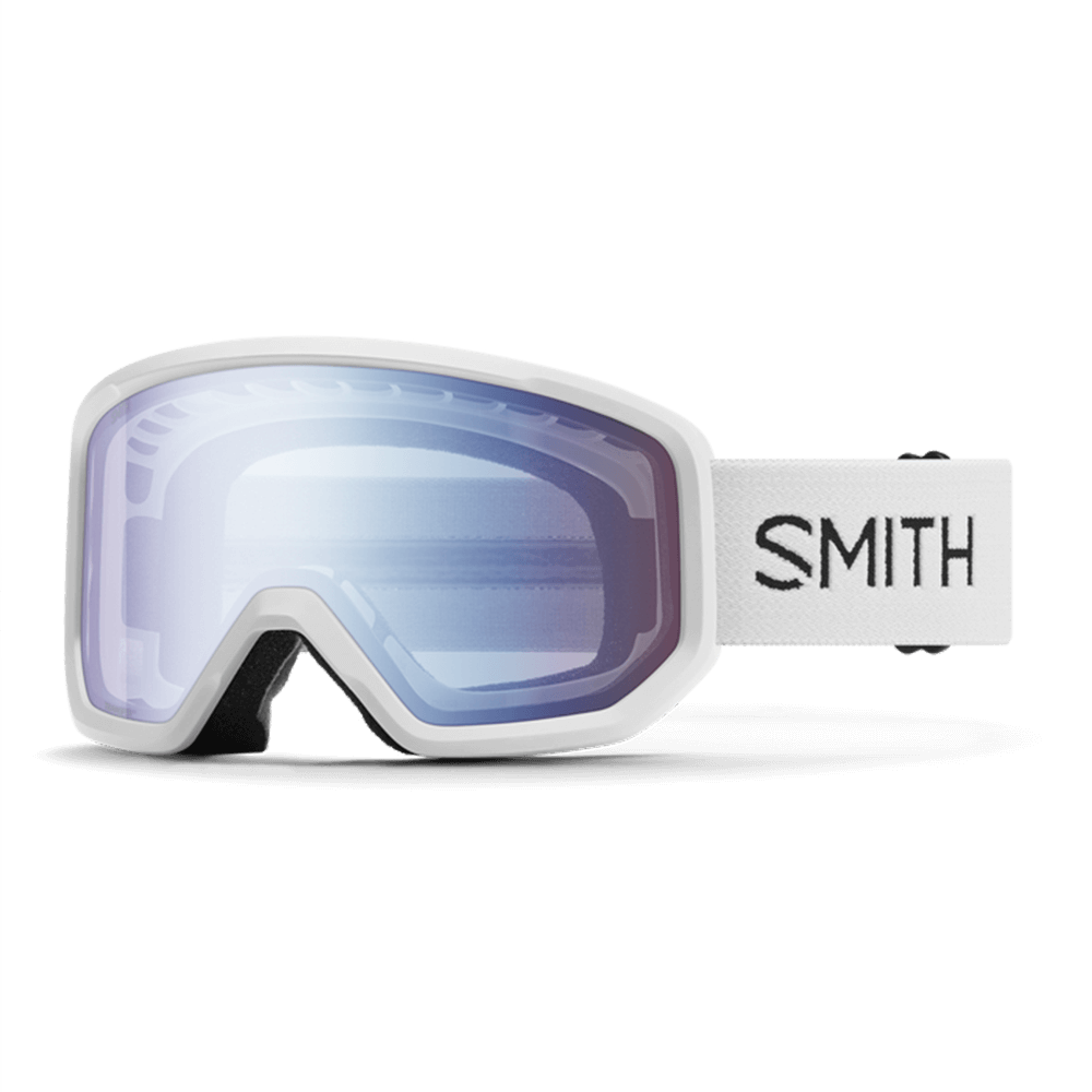 SMITH TRANSFER GOGGLES         25/26
WHITE + BLUE SENSOR MIRROR LENS