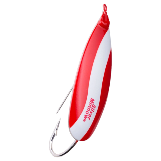 SILVER MINNOW 1-1/8OZ RED WHITE