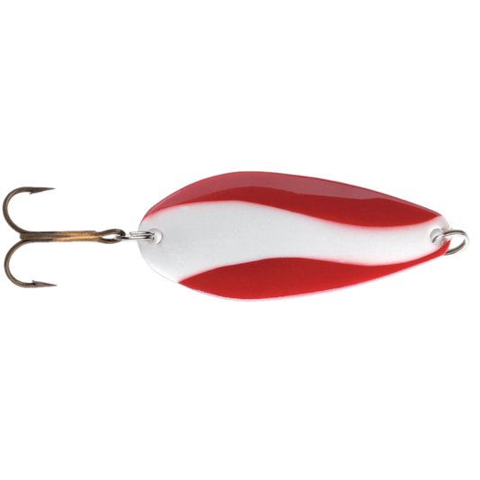 STROBE TEAR DROP SPOON 3/8OZ RED/WHITE