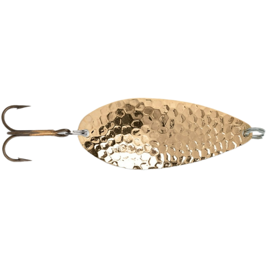 STROBE TEAR DROP SPOON 5/8OZ HAMMERED BRASS