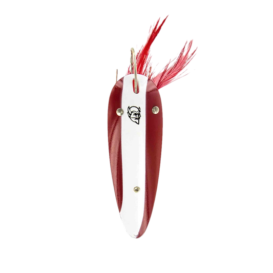 DARDEVLET SPOON WEEDLESS 3/4OZ 2-7/8" RED/WHITE