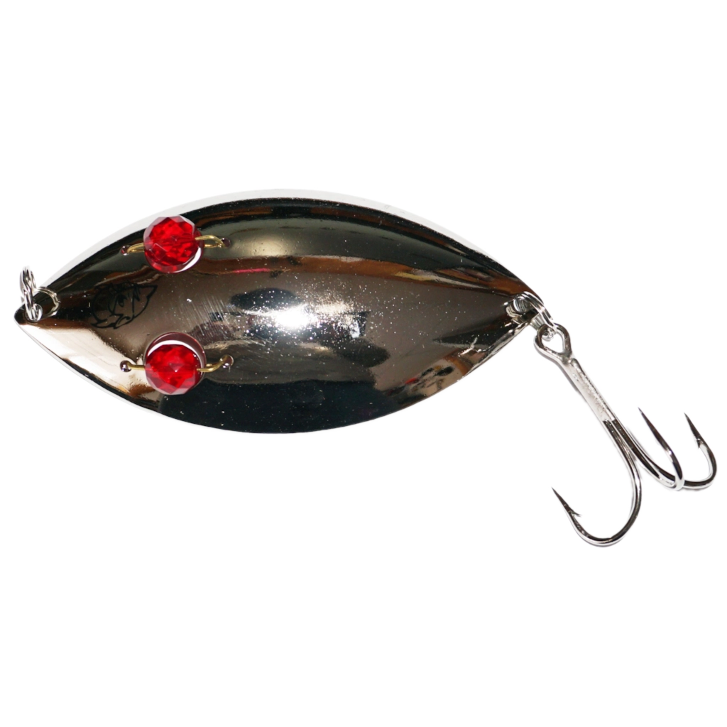 RED EYE WIGGLER SPOON 2"  1/4OZ Brass