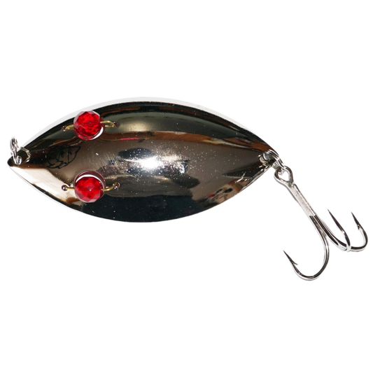 RED EYE WIGGLER SPOON 2"  1/4OZ Brass