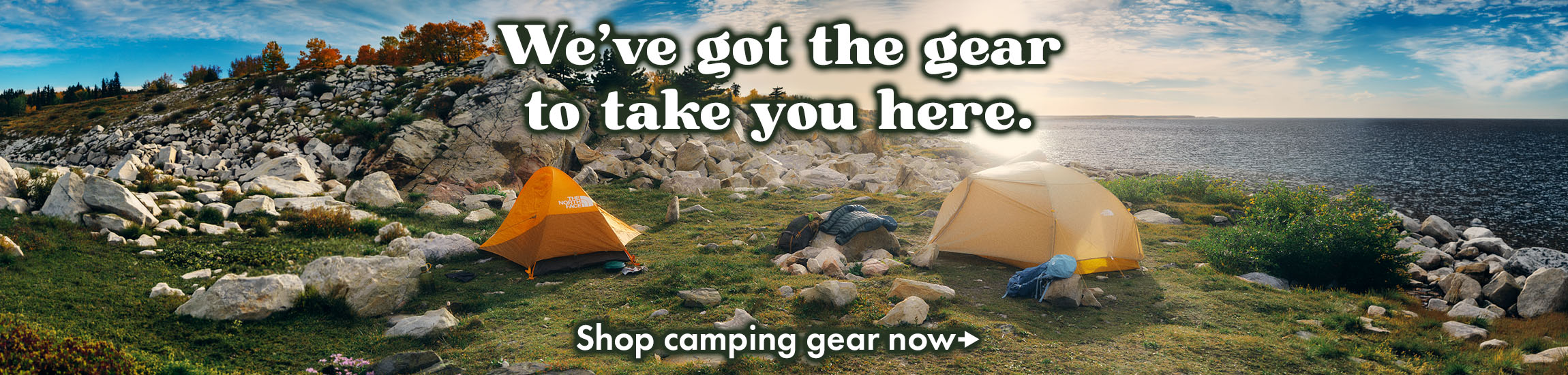 We've got the gear to take you here.  Shop Camping gear now.